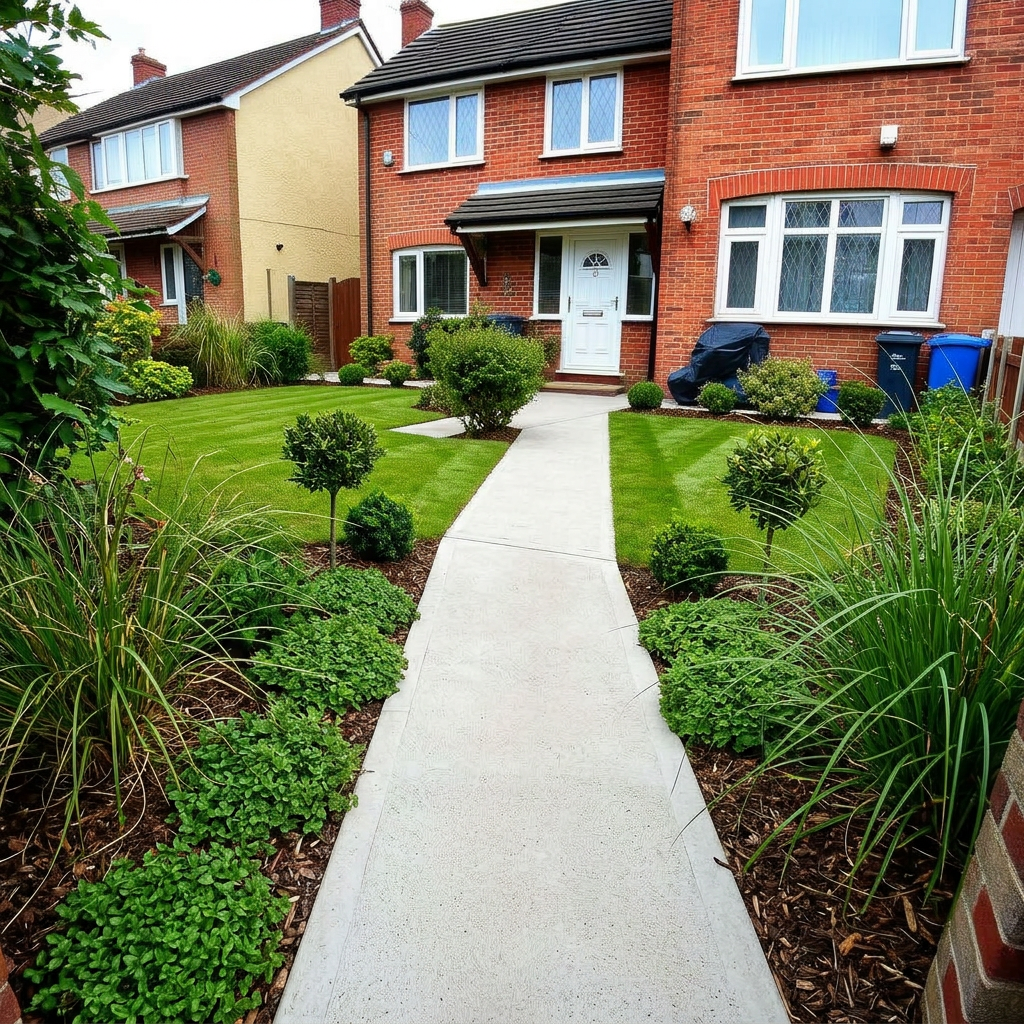 Front garden transformation — after